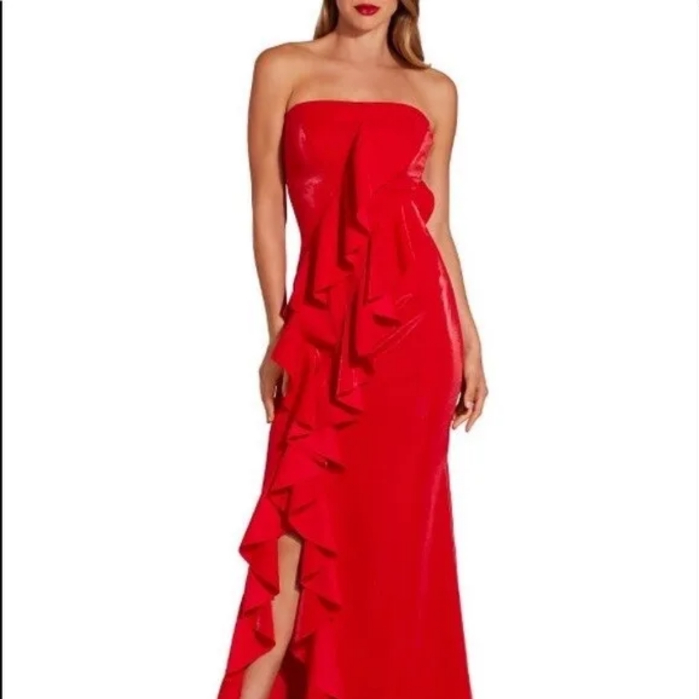 Boston Proper, Strapless Maxi Ruffle Dress